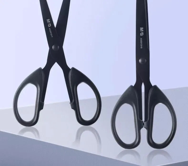 Black Blade Scissors, Sharp Multi-Color Household & Office Small Scissors, Paper Cutting Stationery for Handmade Crafts DIY