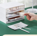 Desk Storage Drawers Desk Document Sundries Holder Cosmetic Desktop Organizer Box Cabinet Home Office Stationery Stackable Box