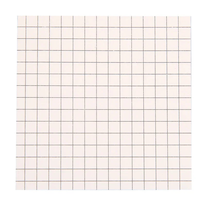 80Pcs Student Office Creative Tearable Memo Grid Memo Paper Self Adhesive Memo Paper Memo Label Stickers