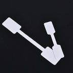 100pcs White Price Label Tags with Hanging String Jewelry Stationery Shoes Cloth