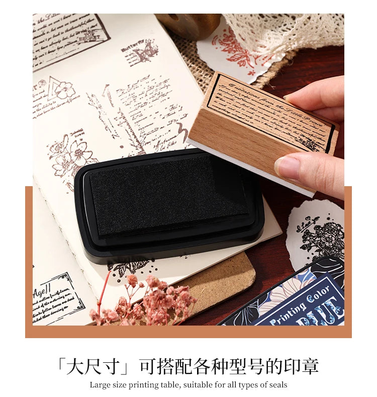 Multicolor Self-Inking Stamp Ink Pad for Planners Art Scrapbooking Student School Supplies Colorful Stationery Accessories