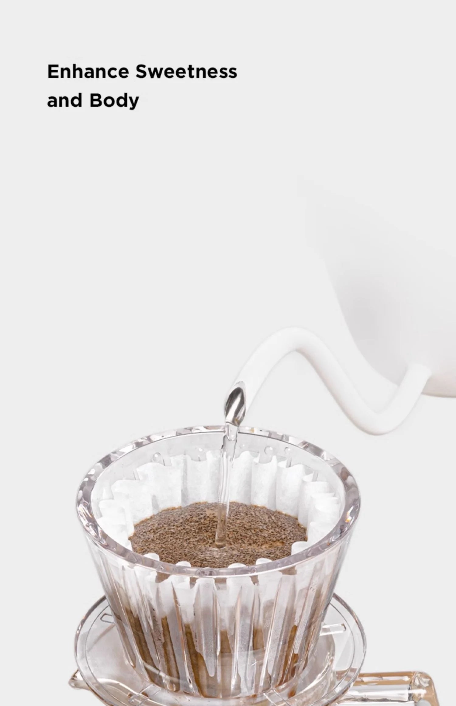 YRP Coffee Filter Papers 50 Sheets 1-2Cups 3-4Cups Paper Filter #155  #185 Pour Over Coffee Dripper & Wave Dripper Barista Tools