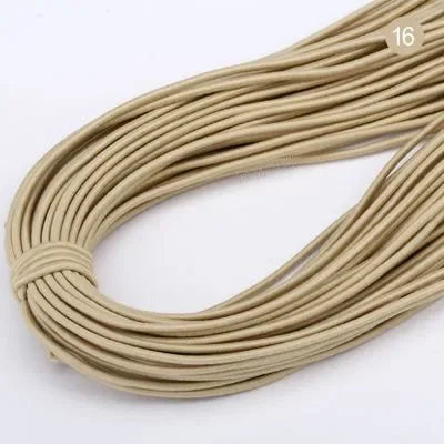 2mm Colorful High-Quality Round Elastic Band Round Elastic Rope Rubber Band Elastic Line DIY Sewing Accessories 5meters
