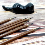 3pcs/set Hook Line Fine Paint Brush Copper Head Chinese Calligraphy Brush Pen Paint Brush Art Stationary Oil Painting Brush