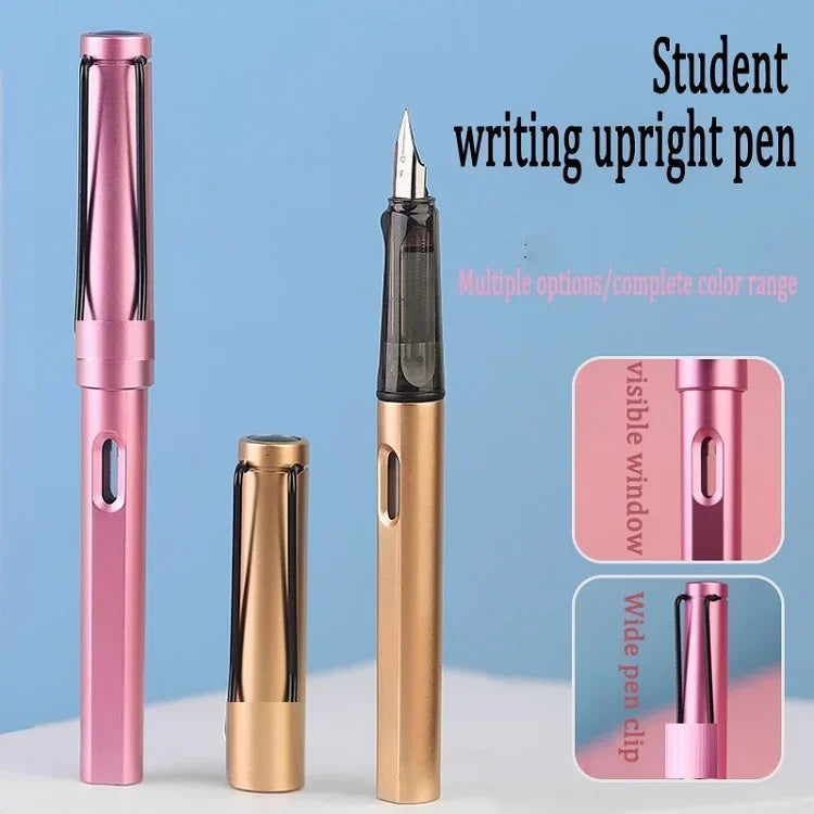 High-Quality Calligraphy Fountain Pen Luxury Ink Cartridge Writing Office School Supplies for Students