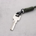 Emergency Survival Backpack High Strength Paracord Keychain Parachute Cord Lanyard Rotatable Buckle Key Ring