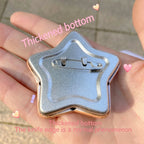 Custom Pins Custom Badges Personalized Photo Logo Tinplate Customized Pentagram Shaped Badge Based on Picture DIY Accessory Gift