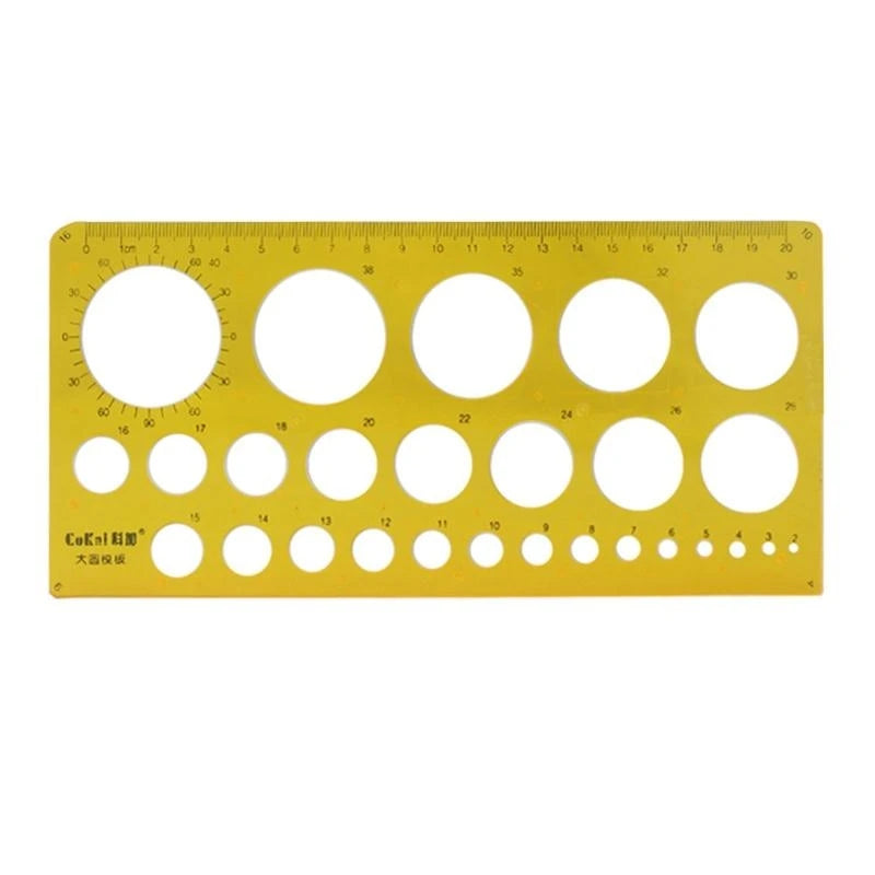 62KA Drafting Stencils Measuring Tools Geometric Rulers Plastic School Office Supply，School supplies set，xros