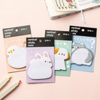 Cute Cartoon Animal Ass Sticky Notes 30Sheets Rabbit Dog Cat Bird Hip Memo Pad Notepads Thick Paper School Office Stationery