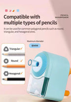 Faber-Castell Automatically Enters Lead Pencil Sharpener Desktop Rotary Anti Sticking Lead Second gear Hand-cranked Sharpener