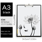 A3 Horizontal Waterproof Sketch Clipboard for Beginners - 4K Vertical Sketch Board for Drawing, 8K Writing Board for Adults