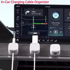 Magnetic Cable Clip Winder Holder Adhesive Wire Keeper Cord Cable Organizer USB Charging Cables Winder for Office Desktop Home