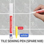 White Waterproof Tile Marker Grout Pen Wall Seam Repair Tool for Bathroom Floor Decontamination Tile Seaming