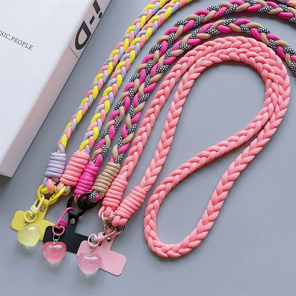Creative Cartoon Mobile Phone Universal Lanyard Crossbody Long Rope Lanyard Rope Cartoon Decorative Pendant Accessories