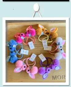 New Girls Colorful Wigs Ponytail Headbands Rubber Bands Beauty Hair Bands Headwear Kids Hair Accessories Head Band Hair Ornament