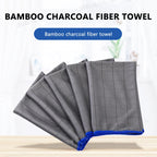 SEAMETAL Microfiber Carbon Cloth to Wipe Windows Wine Glasses Tableware Glass Cleaning Cloth Carbon Fiber Rag for Car Home Clean