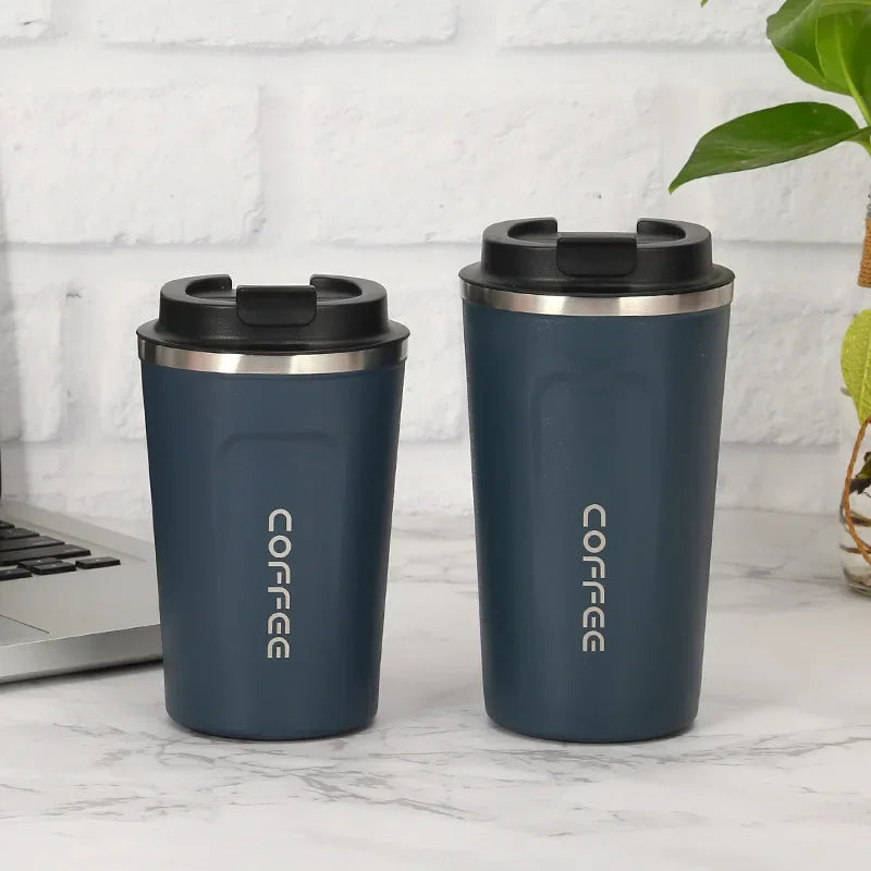 380/510ML Travel Stainless Steel Coffee Cup Thermal Mug Leak-Proof Thermos Bottle Tea Coffee Mug Vacuum Flask Insulated Cups Hot