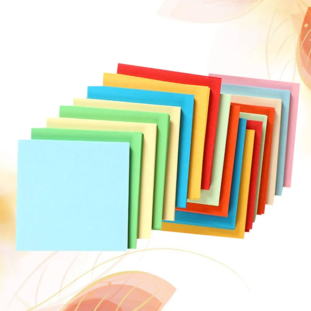 500Pcs 7Cm Construction Paper Colorful Folding Sheets Eco Friendly Safe Craft Material for Kids Kindergarten Art Stationery Home
