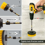 2/3.5/4/5'' Drill Brush Electric Scrubber Brush for Cleaning Bathroom Bathtub Cleaning Brush Scrub Drill Cleaning Tools