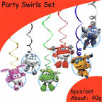 Super Wings Party Supplies Balloons Cup Plates Napkins Tableware For Kids Baby Shower Birthday Party Decoration