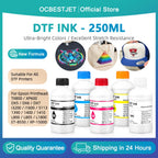 250ML DTF Ink Kit For T-shirt Transfer Printing For Epson L800 L1800 XP-15000 XP600 TX800 P600 P608 P800 DX5 DX7 i3200 4720