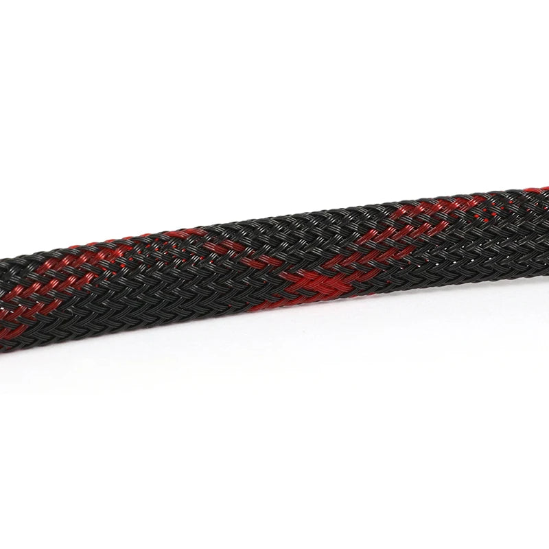 5M Multicolor PET Insulated Braid Sleeving 2mm - 40mm Expandable Wire Cable Sheath Flame-retardant Nylon Braided Mesh Tube DIY