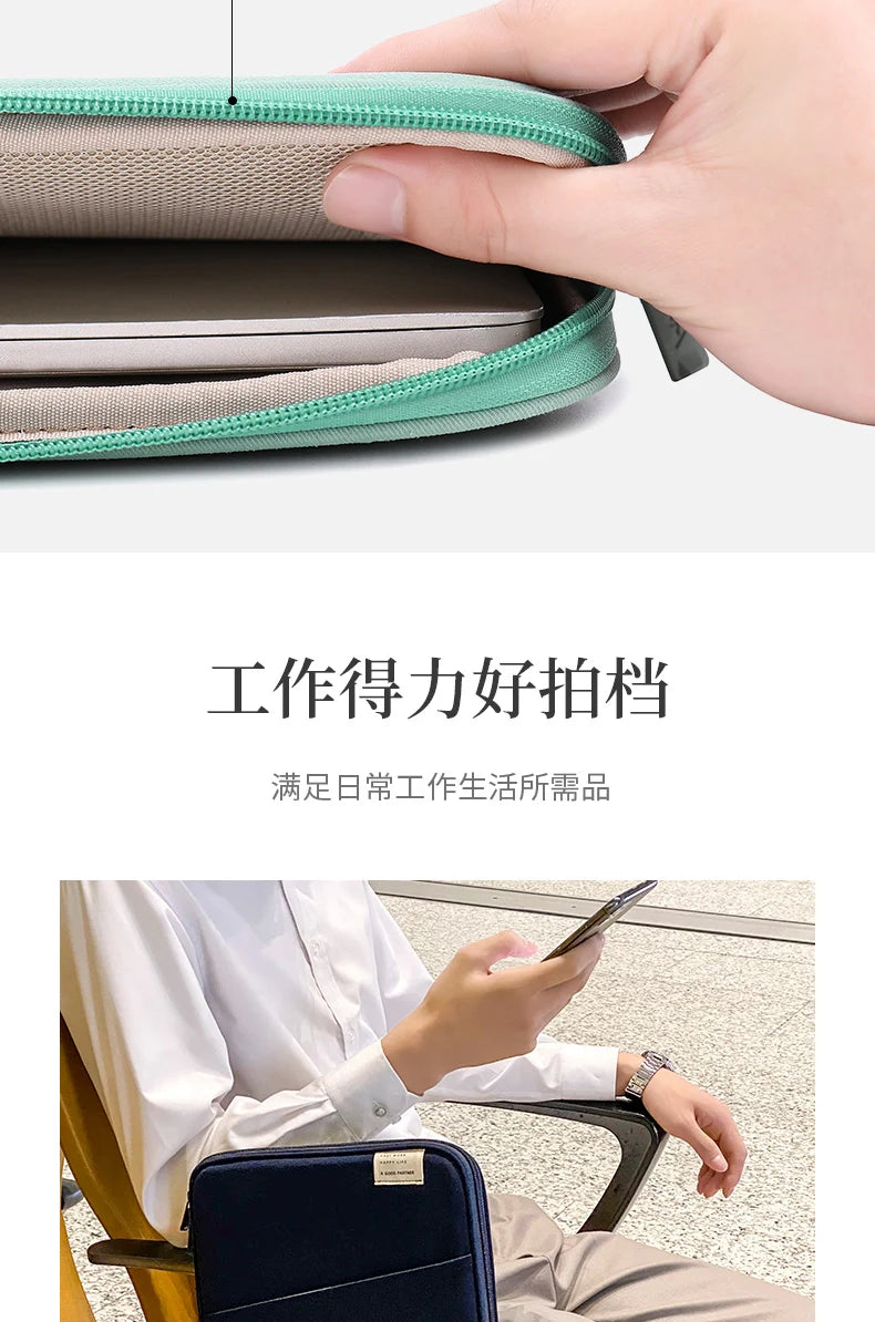 Laptop Sleeve For Macbook Pro 14 A2442 Air13.3 13.6 Tablet Sleeve Bag for Ipad Pro10.5 10.2 11air9.7 10.9 Inch