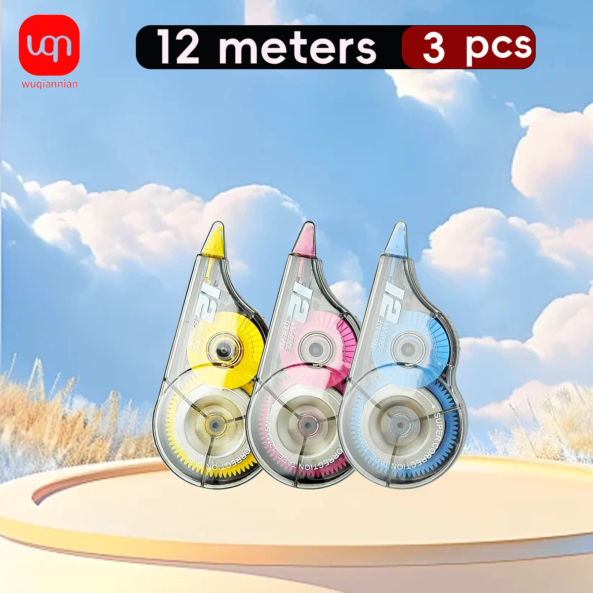 WQN-1pc Correction Tape Correction Tape Material Stationery Writing Correction Office School Supply