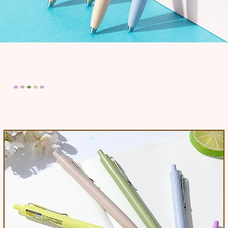 1+3 Refill Japan UNI Gel Pen Small Thick Core 0.38mm Smooth Quick Dry UMN-SF-38 Upgrade UniBall One Black School Supplies