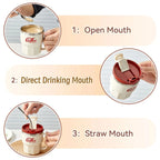 304 Stainless Steel Thermal Water Cup With Handle Portable Double Wall Insulated Mug Sealed Drinking Cup For Cold And Hot Drinks