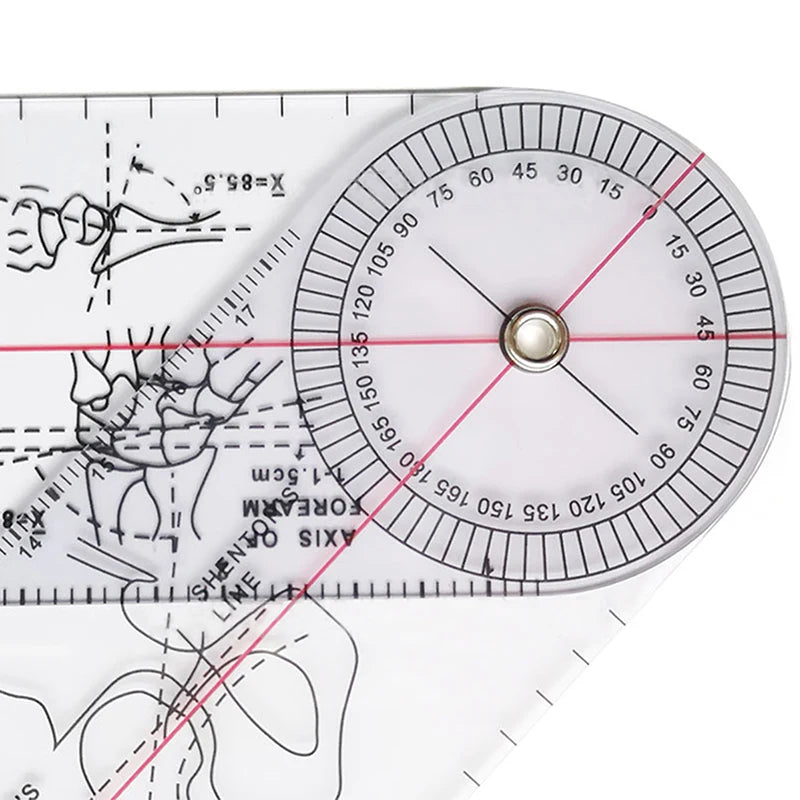 0- 360 Degree Goniometer Angle Medical Spinal Angle Ruler Angle Inclinometer Ruler Protractor Angle Finder Measuring Tools New