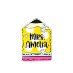 Customizable Name Acrylic Badge Reel,Personalized Cute School Theme,Teacher Appreciation Week Gift,Back to School Accessory