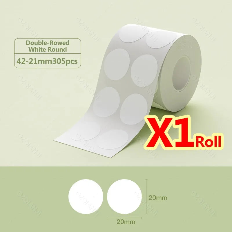 NiiMBOT B21 B1 Round Sticker Labels Sticker Self-adhesive Waterproof Thermal Label Paper For Niimbot Mini Portable Label Maker