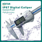 INSTAR Electronic Vernier Caliper IP67 Absolute Origin Coolant Proof 0-150mm/6" High Accuracy IP54 Digital Caliper 200mm 0.01mm