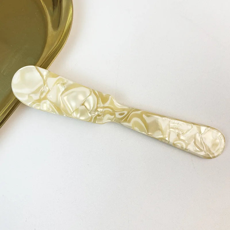 Natural Acrylic Ice Spoon Cream Coffee Caviar Spoon Stirring Spoons Dessert Spoon Teaspoon Crafts Kitchen Tool Tableware