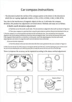 Multifunctional Compass Portable Compact Navigation Device Universal Outdoor High Precision Compass For Car Boat Moto Bicycle