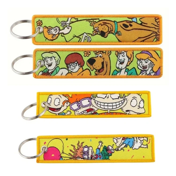 Custom Embroidery Keychain Tag Keychain Sports Team Keychain Key Tag Luggage Tag