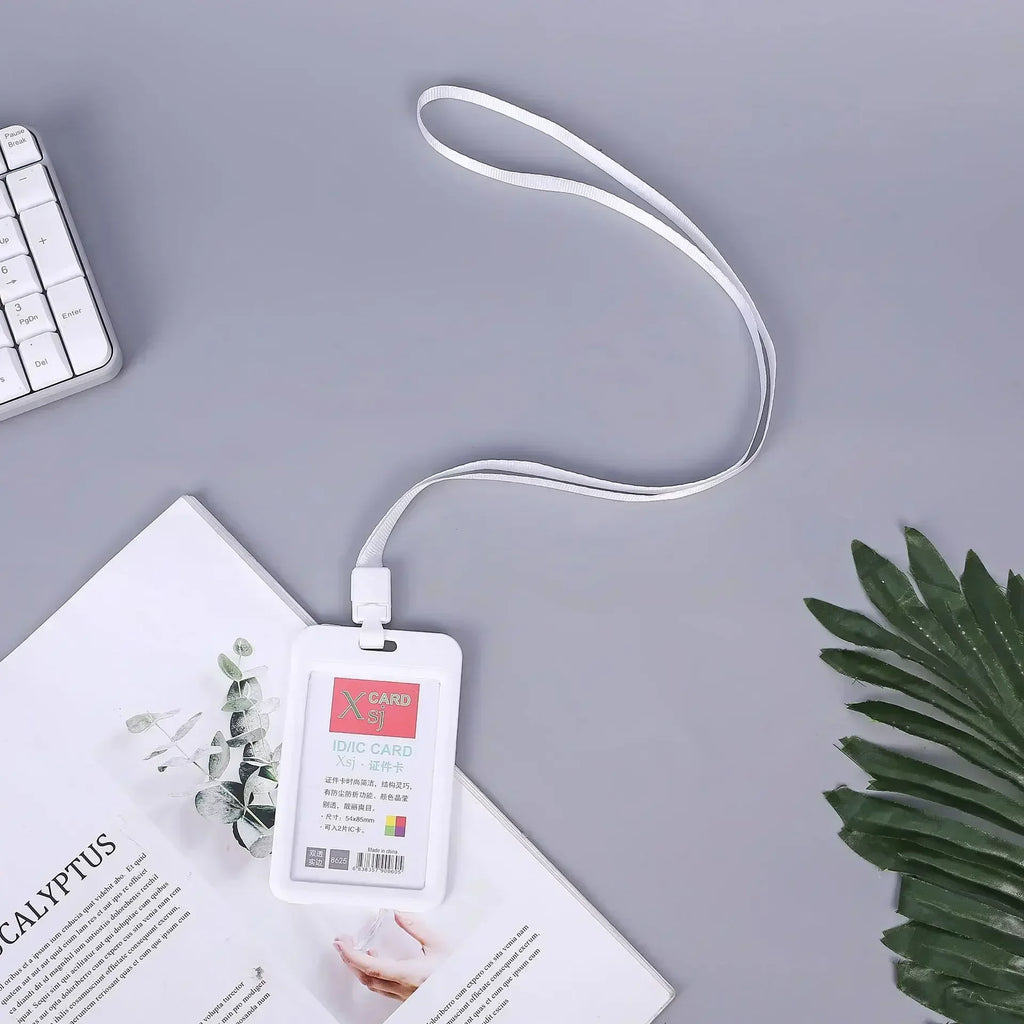 Lanyard Card Covers Women Men Work Permit Holder Credit Card Holder Neck Strap Students Kids Bus Cards Case ID Card Holder