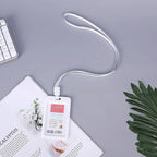 Lanyard Card Covers Women Men Work Permit Holder Credit Card Holder Neck Strap Students Kids Bus Cards Case ID Card Holder
