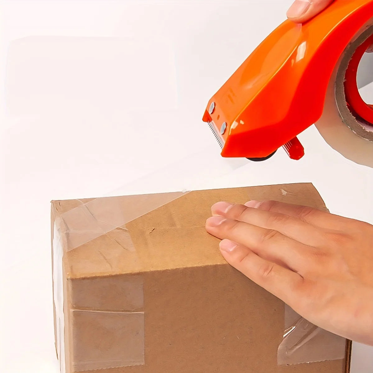 Handheld Metal Packing Tape Dispenser 6cm Wide Heavy Duty Shipping Tape Packaging Sealing Cutter For Warehouse Office Supplies