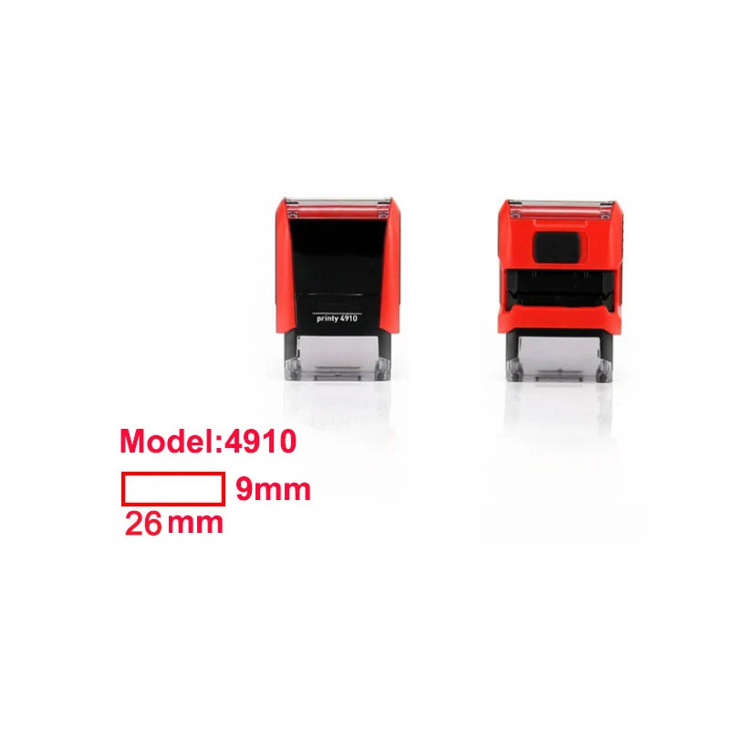 Custom Rectangular Office 1-4 Lines Self-Inking Personalized Stamp Create Your Own Stamp With Your Image, Text, Logo, Drawing
