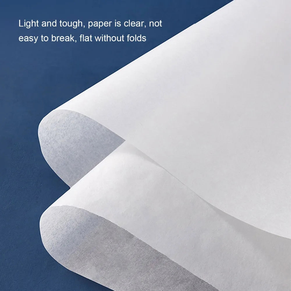 White Tracing Paper Roll 23m Light Permeable Transparency Pattern Paper Smooth Drafting Paper Draft Design Work