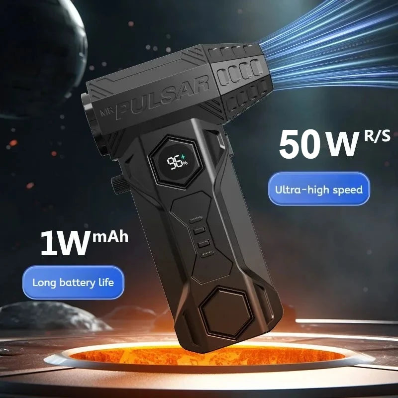 500000RPM Air Blower X11 Super Powerful Compressed Air Duster Electricity Consumption Display Air Vacuum Blower Jet Fan For Car