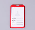 1 Pcs Aluminum Alloy Card Cover Case Bank Business Work Card Holder with ABS Retractable Badge Reel Credit ID Card Badge Bag