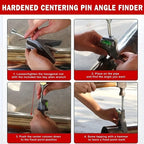 Pipe Center Finder Measure Adjustable Dial Bubble Protractor Measure Pipe Diameter Over 1/2" and Upand up With 4" Y Type Base