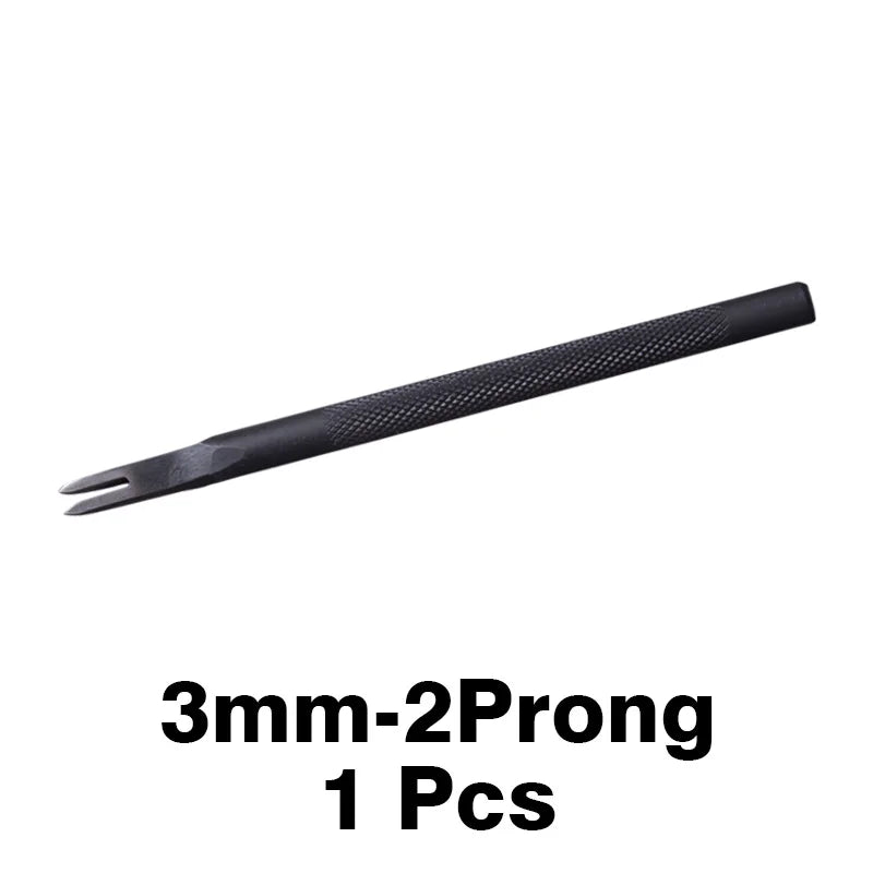 WUTA 1 Piece Diamond Point Black Pricking Iron Leather Chisel Leather Craft Hole Punch Tools Stitching Tools 3/4mm Available