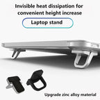Universal 1 Pair Foldable Laptop Stand Home Invisible Non-slip Notebook Bracket Aluminium Alloy for MacBook HP Dell Lenovo