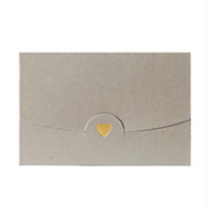 20Pcs small greeting card envelope made of Western colored pearl paper material with exquisite hot stamping and embossed design