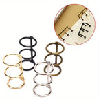 Durable Metal Binder with 3 Rings for Notebooks, Photo Albums, and DIY Projects