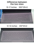 Universal Laptop Keyboard Cover Protector 12-17 inch Waterproof Dustproof Silicone Notebook Computer Keyboard Protective Film
